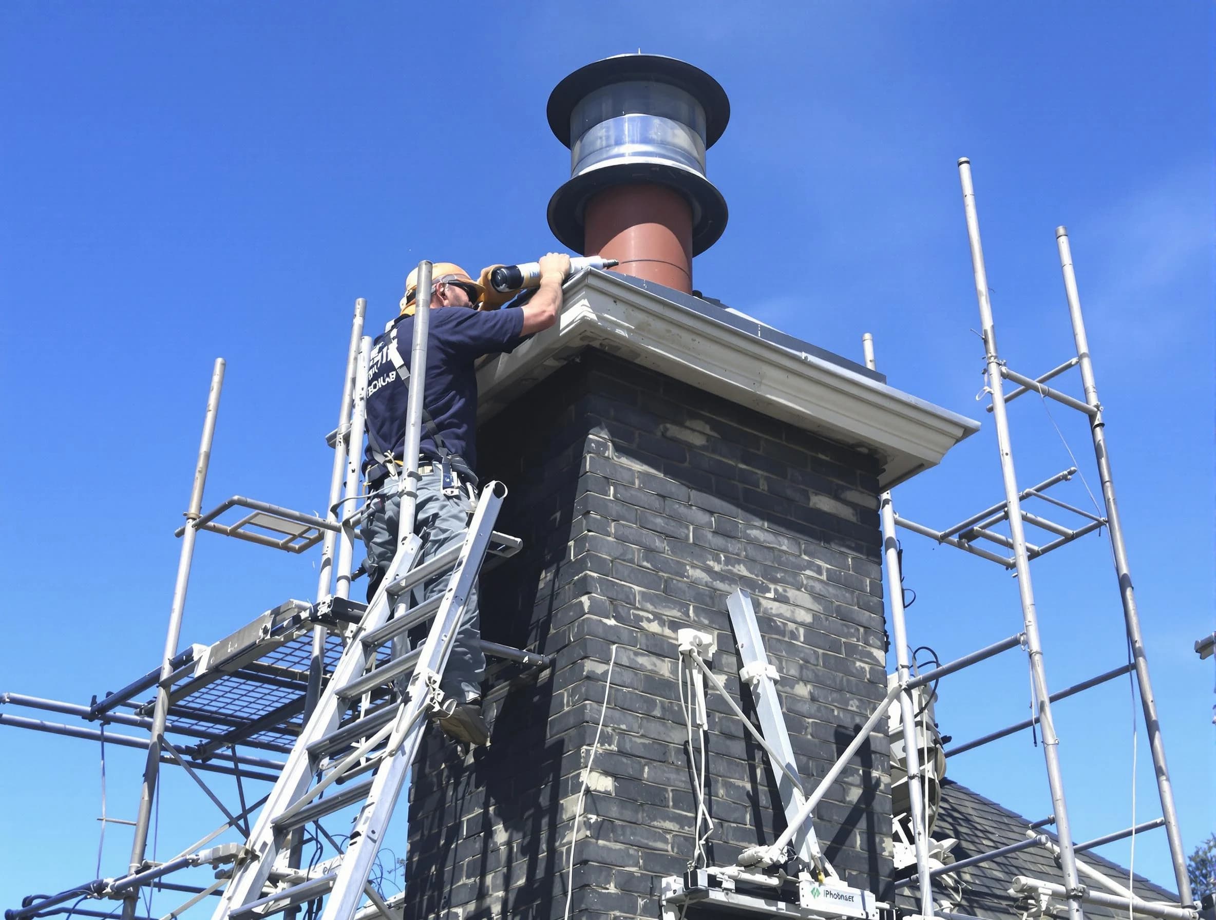 Sturdy chimney crown finished by Genesee Chimney Sweep in Genesee, CO