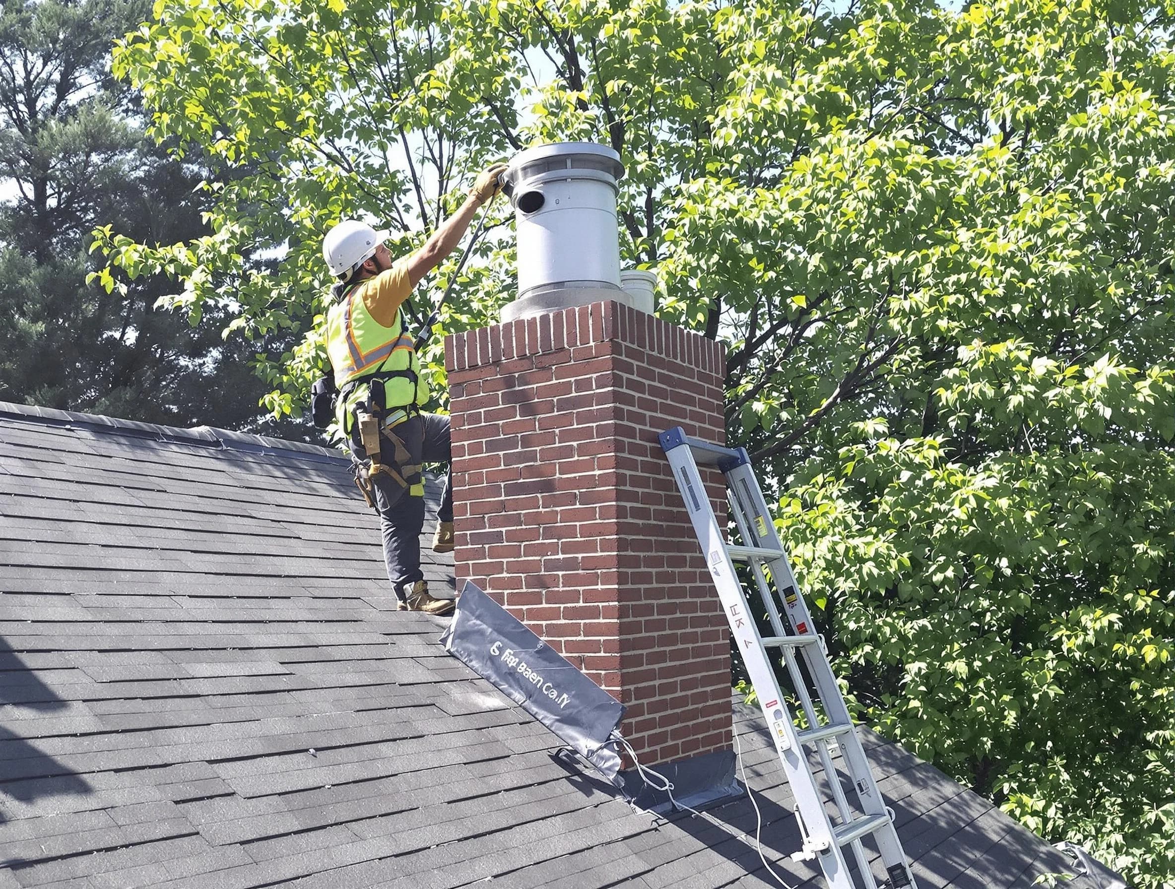 Chimney liner inspection by Genesee Chimney Sweep in Genesee, CO