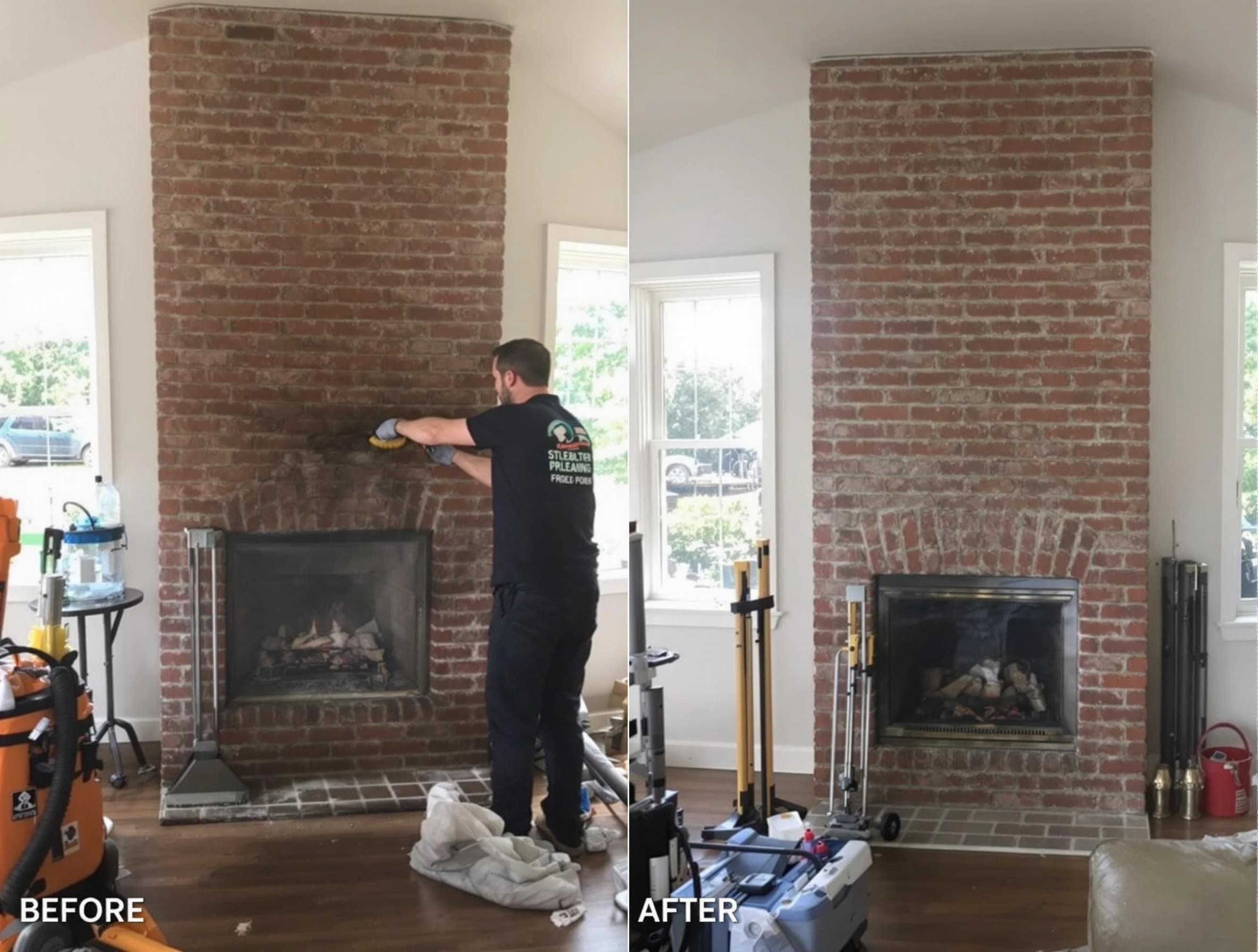Finished chimney sweeping service by Genesee Chimney Sweep in Genesee, CO