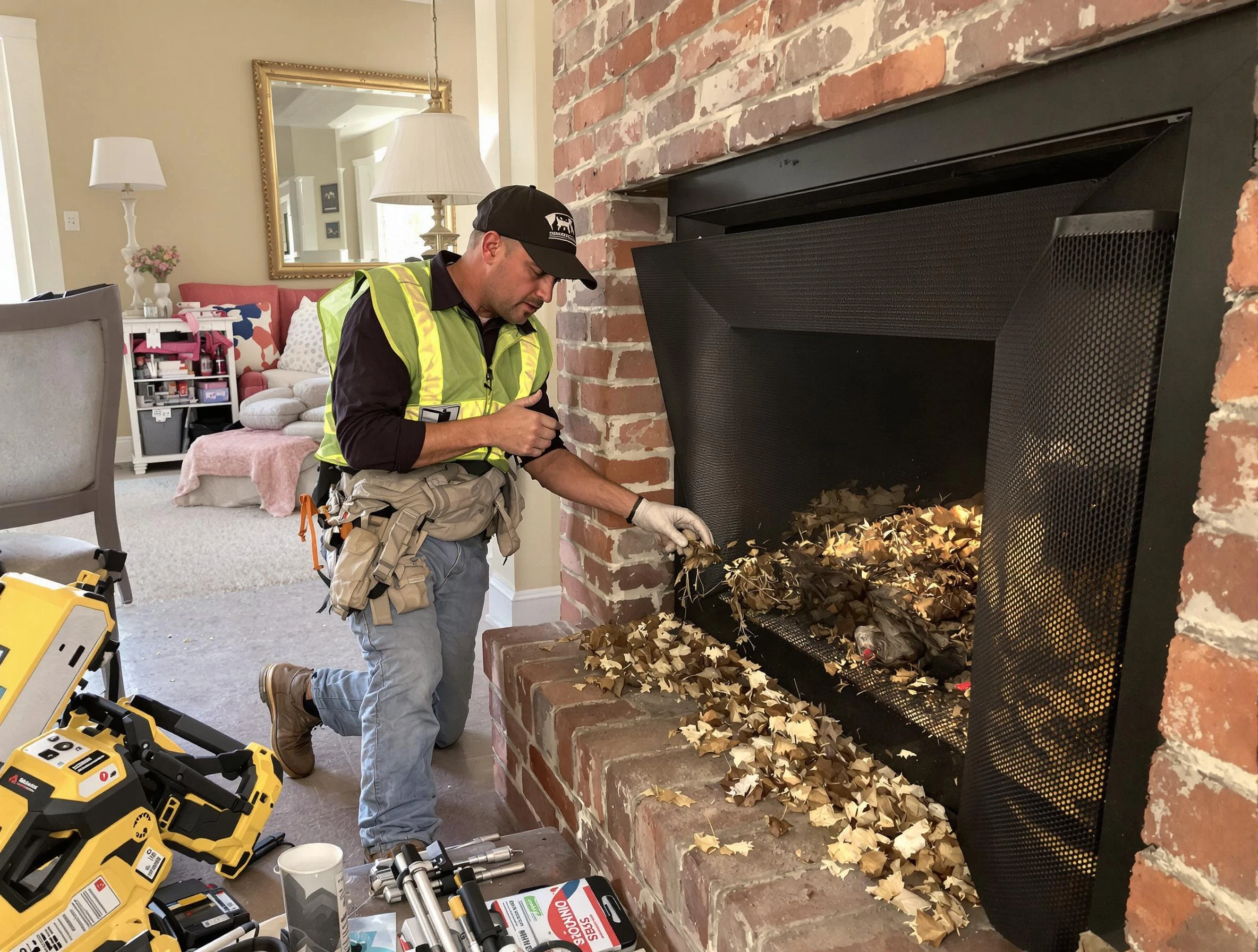 Safe screening installation by Genesee Chimney Sweep in Genesee, CO