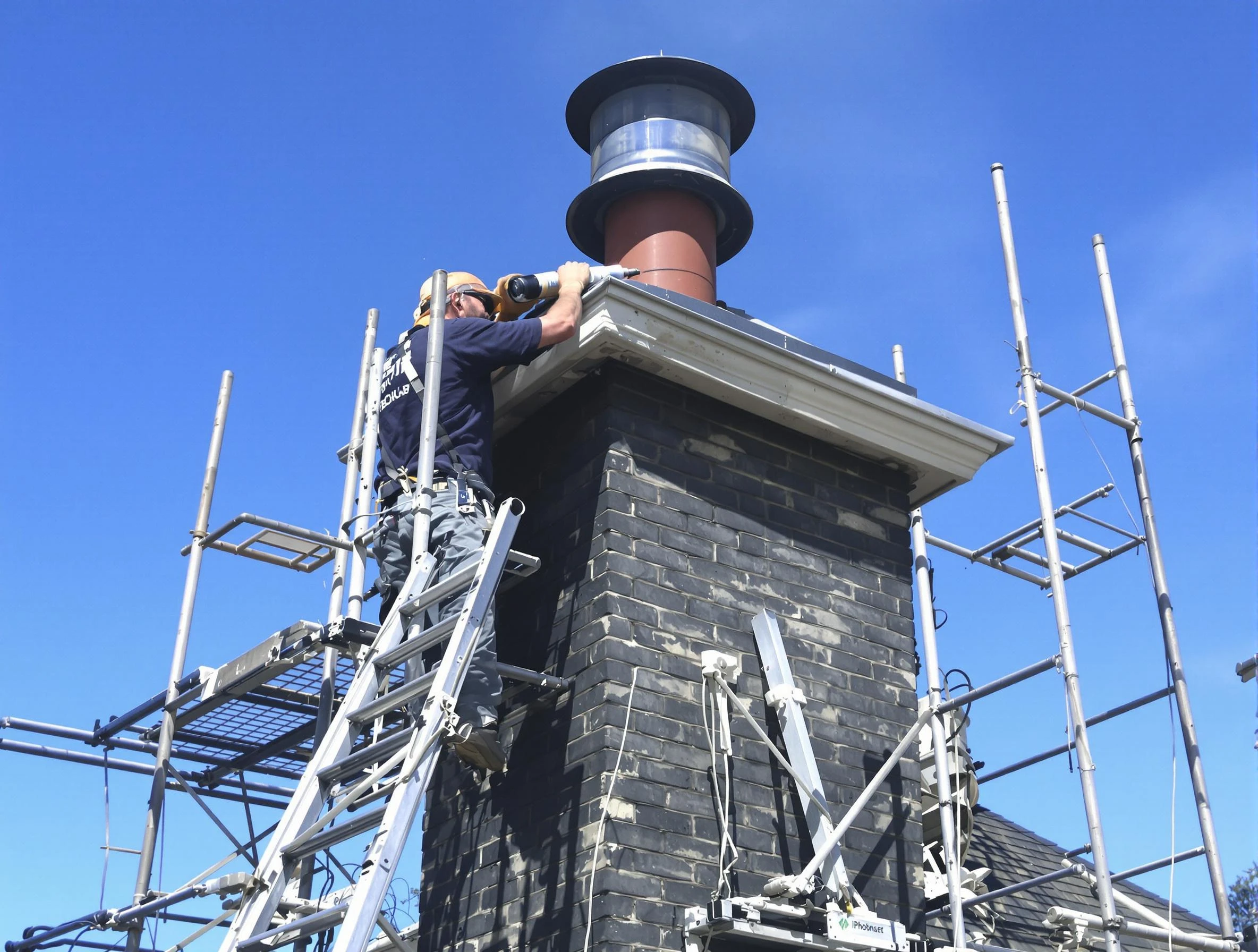 Sturdy chimney crown finished by Genesee Chimney Sweep in Genesee, CO