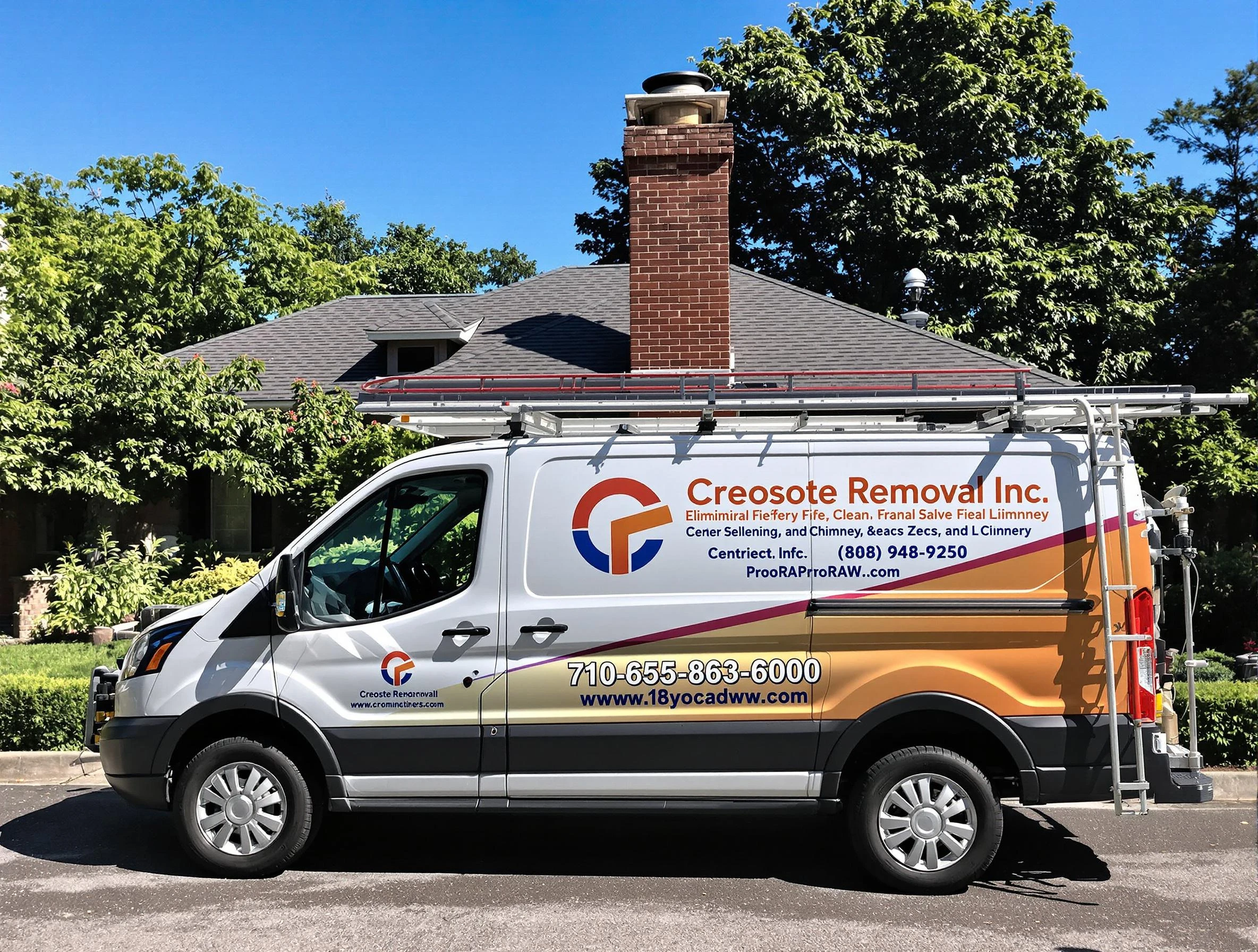 Genesee Chimney Sweep technician removing creosote safely in Genesee, CO